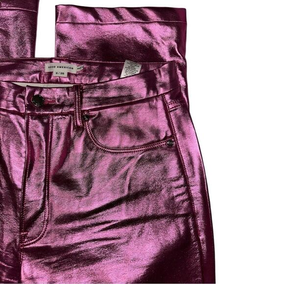 Good American pink metallic jeans - Picture 6 of 8